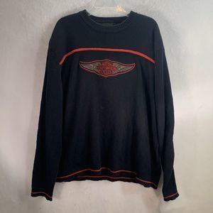 Vintage mens Harley Davidson motorcycle wool blend knit sweater size 2XL
